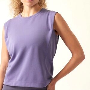 Athleta Lavender Sleeveless Crew Tank